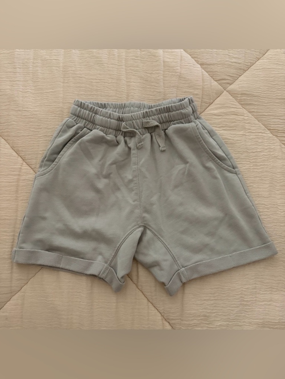Rylee + Cru Light Gray Relaxed Shorts